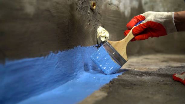 Commercial Waterproofing project at a Waupun, WI business property by SJ Waterproofing Pros